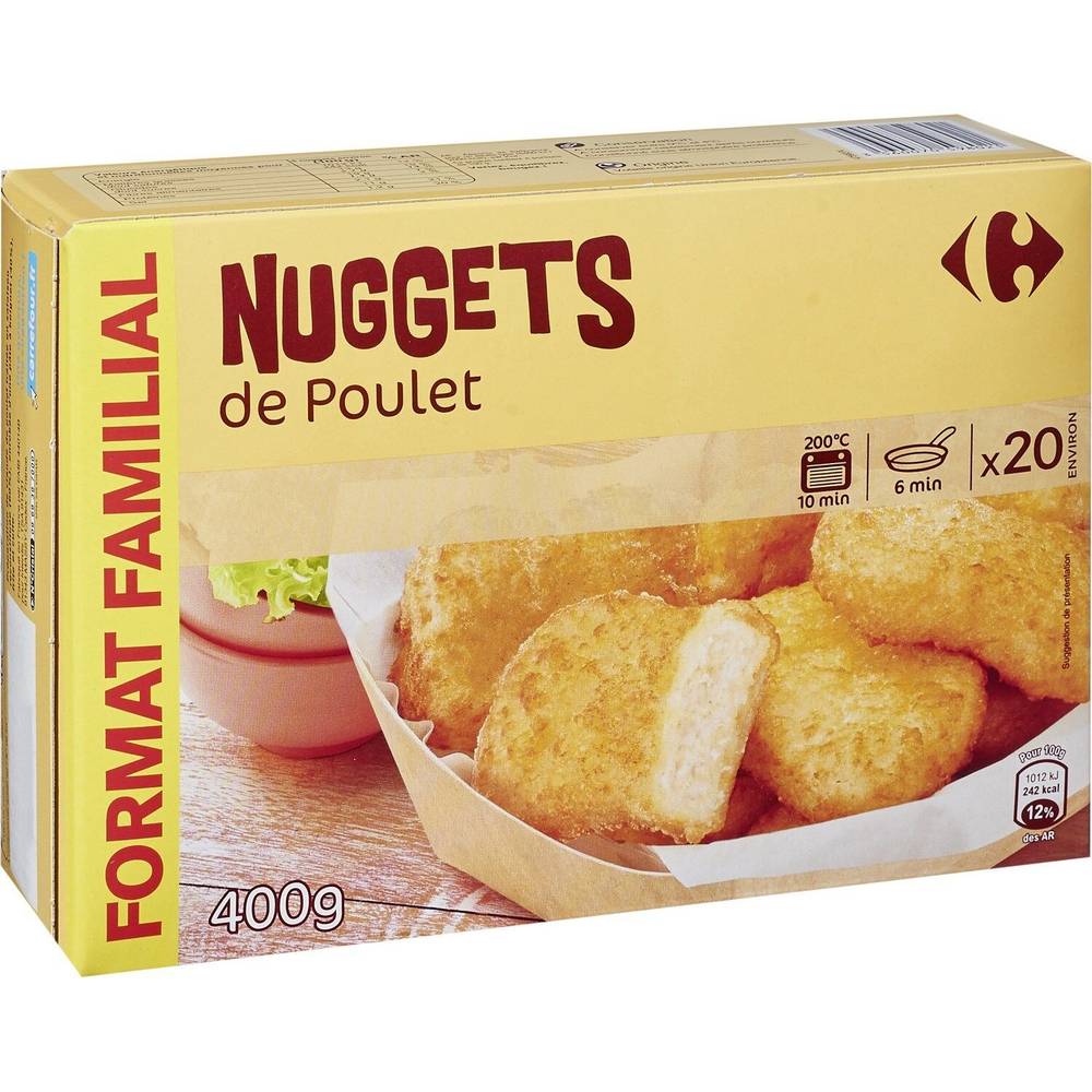 Carrefour - Nuggets de poulet (400g)