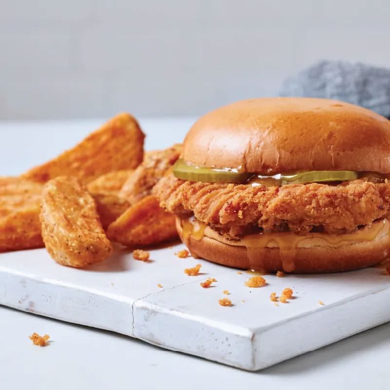 Krispy Krunchy Chicken - Krunch Box - Cajun Chicken Sandwich