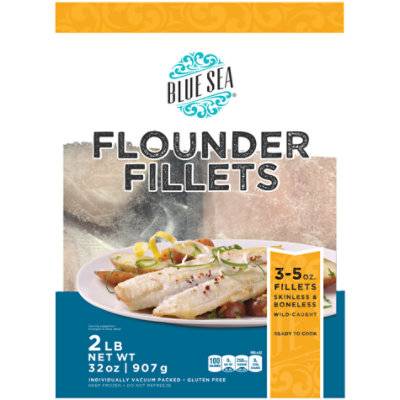 Blue Sea Flounder Fillets (2 lb)