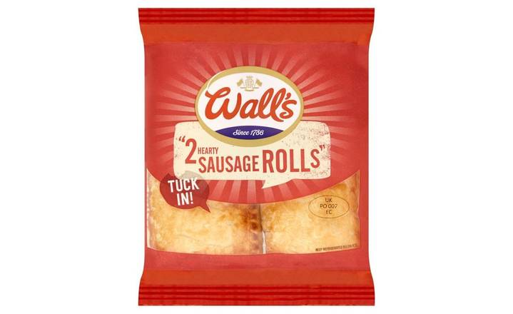 Wall's 2 pack Hearty Sausage Rolls 160g (402292) 