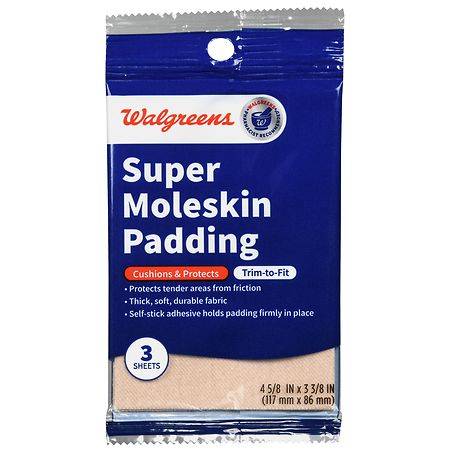 Walgreens Moleskin Pads 4-5/8 X 3-3/8 Inch
