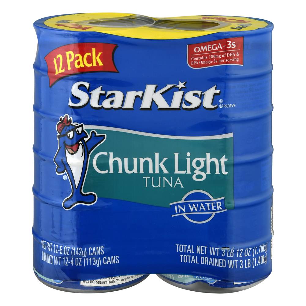 Starkist Chunk Light Tuna in Water (12 ct)