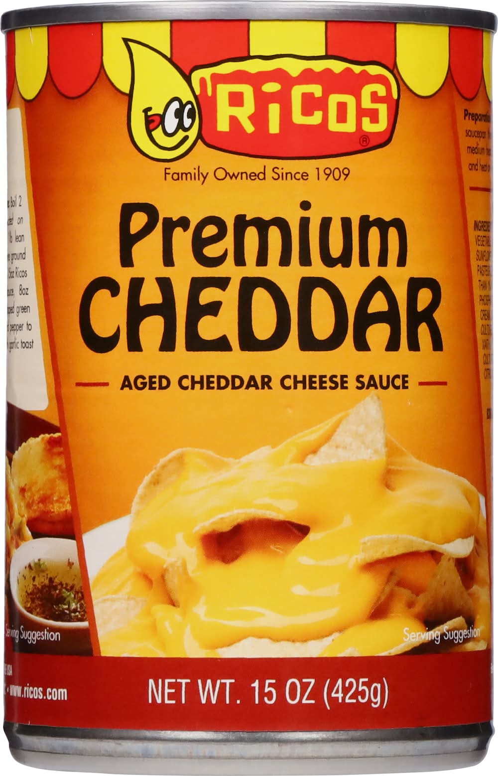 Ricos Premium Cheese Sauce, Cheddar (15 oz)