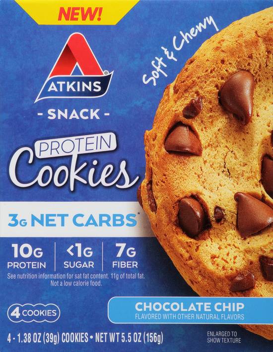 Atkins Chocolate Chip Protein Cookies,(4.Ct)