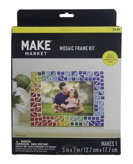 5" X 7" Rainbow Mosaic Frame Kit By Make Market