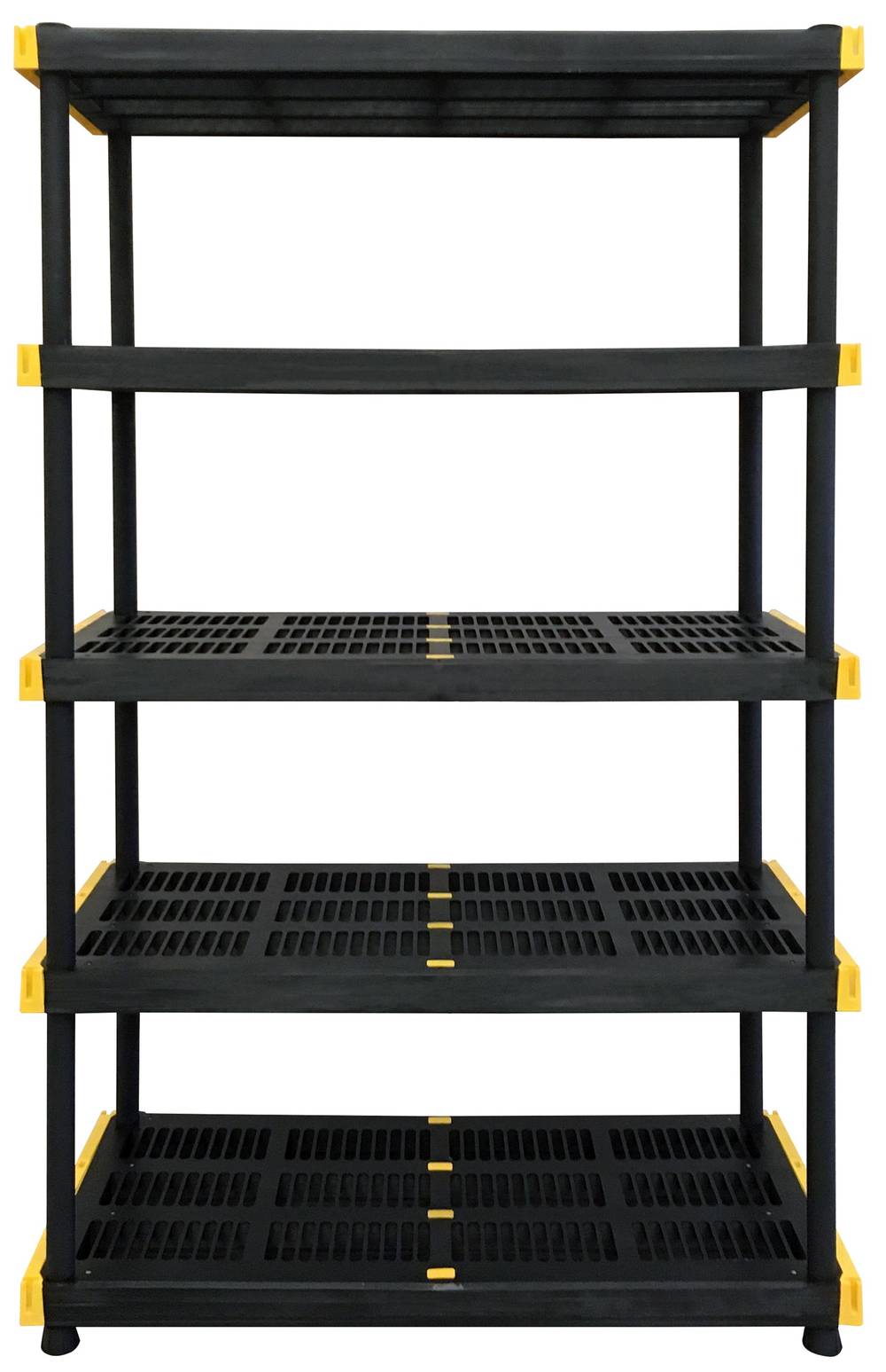 Project Source Commander Plastic Heavy Duty 5-Tier Utility Shelving Unit (48-in W x 20-in D x 72-in H), Black, (200-lb Capacity Per Shelf) | 1152800