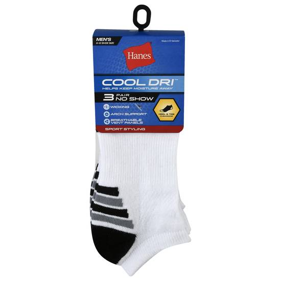 Hanes Men's No Show Size 6-12 Socks (3 ct)