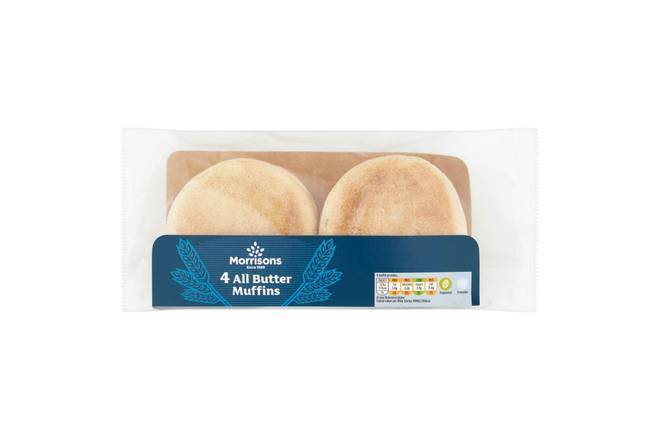 Morrisons All Butter Muffins 4pk