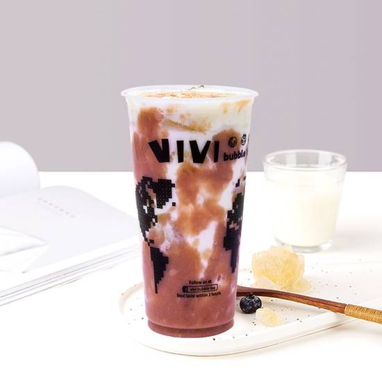 Taro Creme Brulee Milk