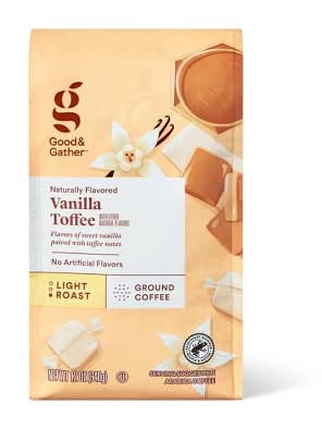 Good & Gather Naturally Flavored Vanilla Toffee Light Roast Ground Coffee (12 oz)