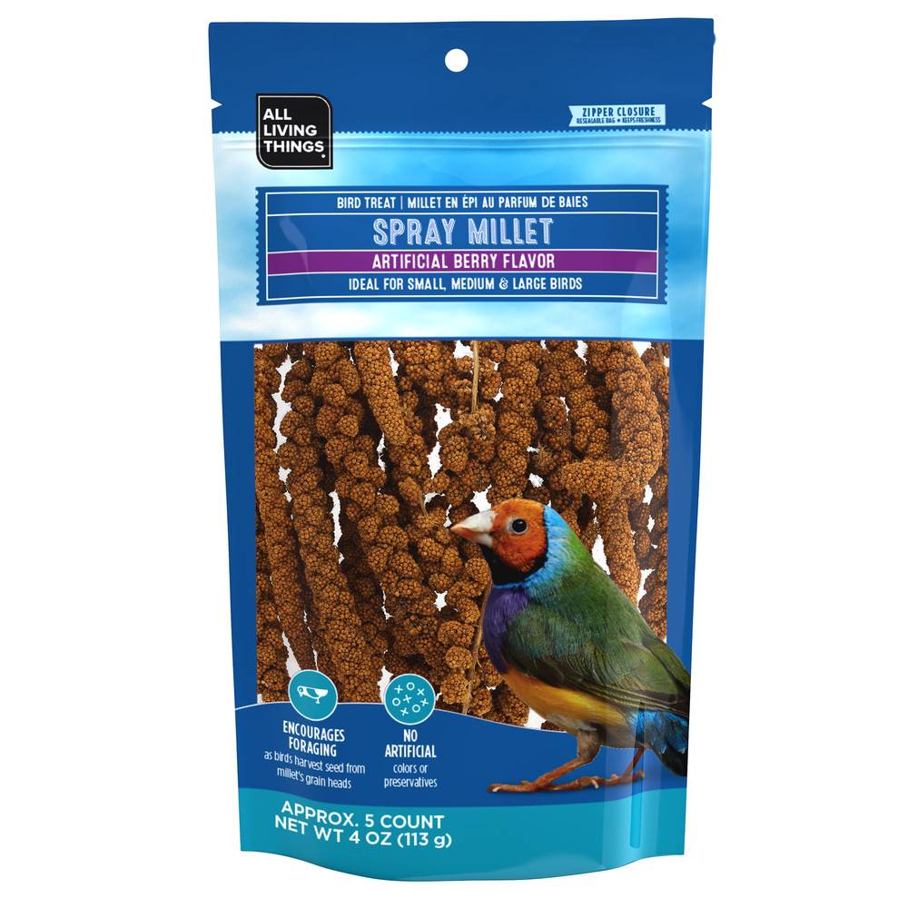 All Living Things®  Berry Scented Spray Millet (Color: Assorted, Size: 5 Count)