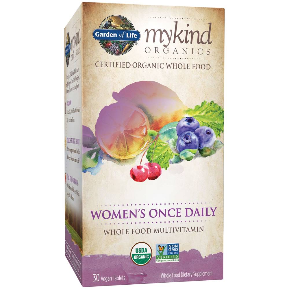 Garden of Life Mykind Organics Women’s Once Daily Whole Food Multivitamin Vegan Tablets (30 ct)