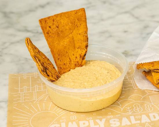 Homemade Pita Chips and Hummus