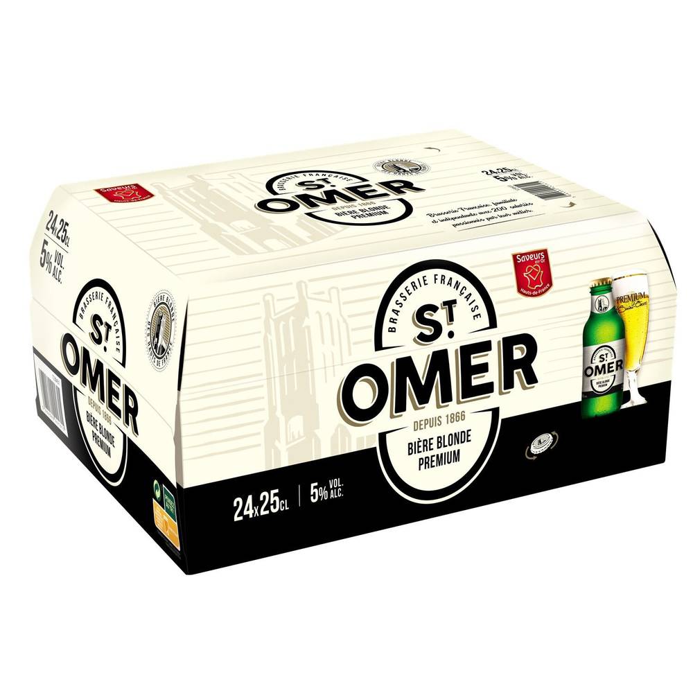 St. Omer - Bière blonde premium (24 pack, 250 ml)