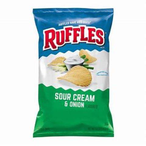 Ruffles Potato Chips, Sour Cream-Onion (2.5 oz)