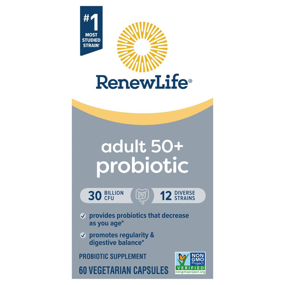 Renew Life Adult Probiotic Supplement Vegetarian Capsules (60 ct)