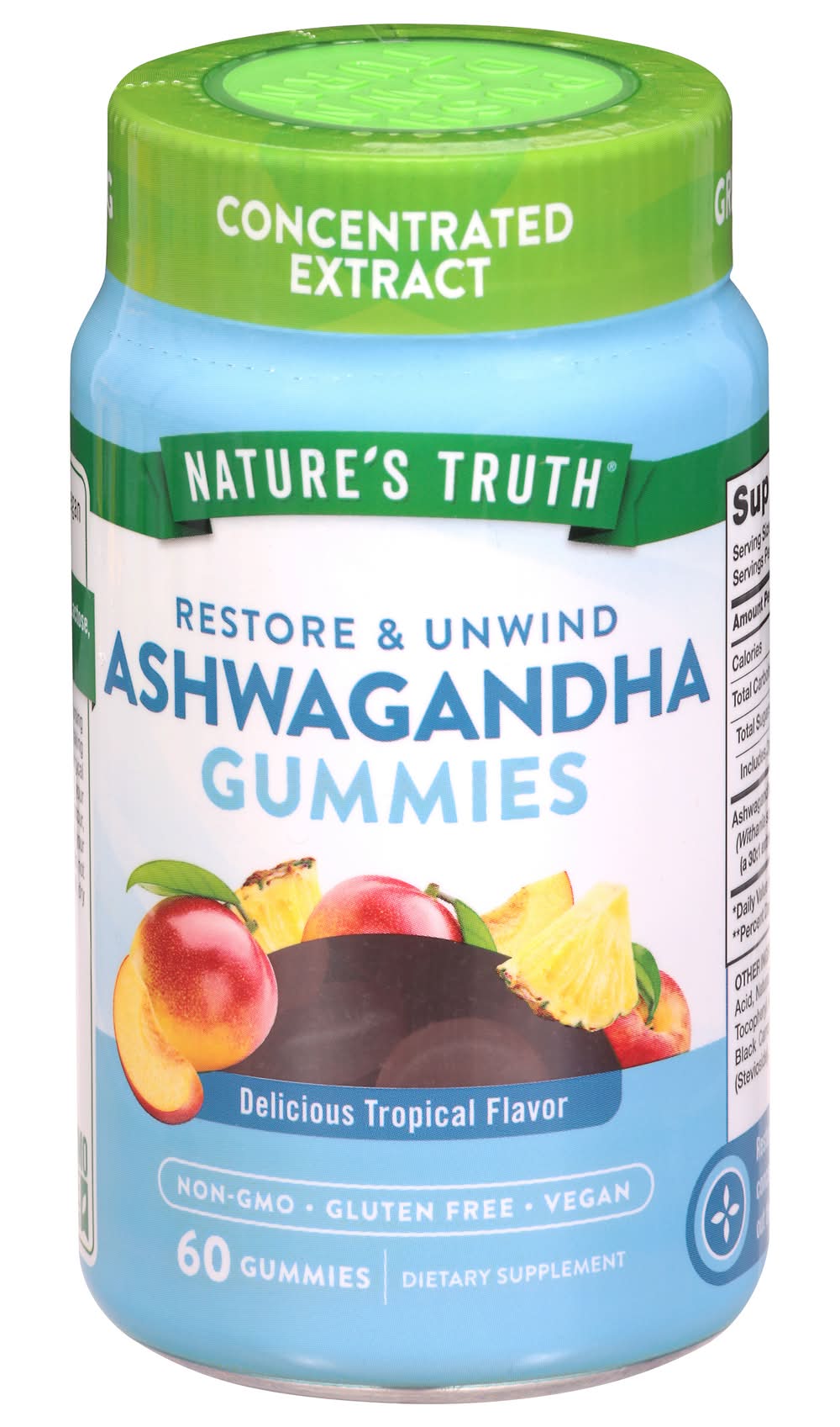 Nature's Truth Restore & Unwind Ashwagandha Tropical Gummies (9.6 oz)