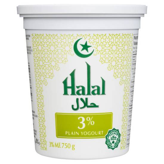 Parmalat 3% Plain Halal Yogourt (750 g)