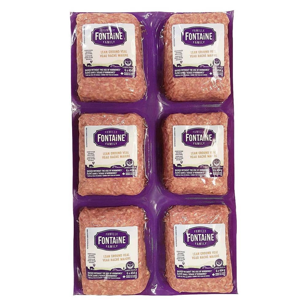 Fontaine Family Lean Ground Veal, 6 × 454 G