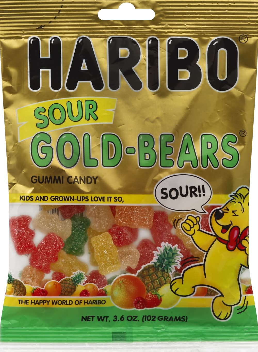 Haribo Sour Gold-Bears Gummi Candy (3.6 oz)