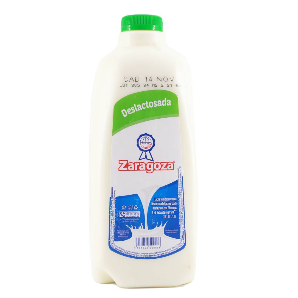 Zaragoza leche fresca deslactosada (botella 1.8 l)