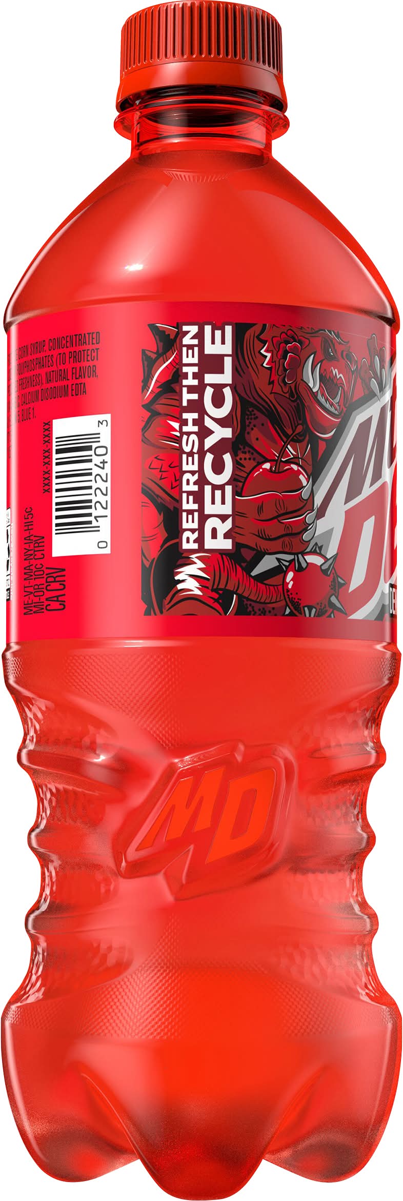Mountain Dew Code Red Soda, Cherry (20 fl oz) | Postmates