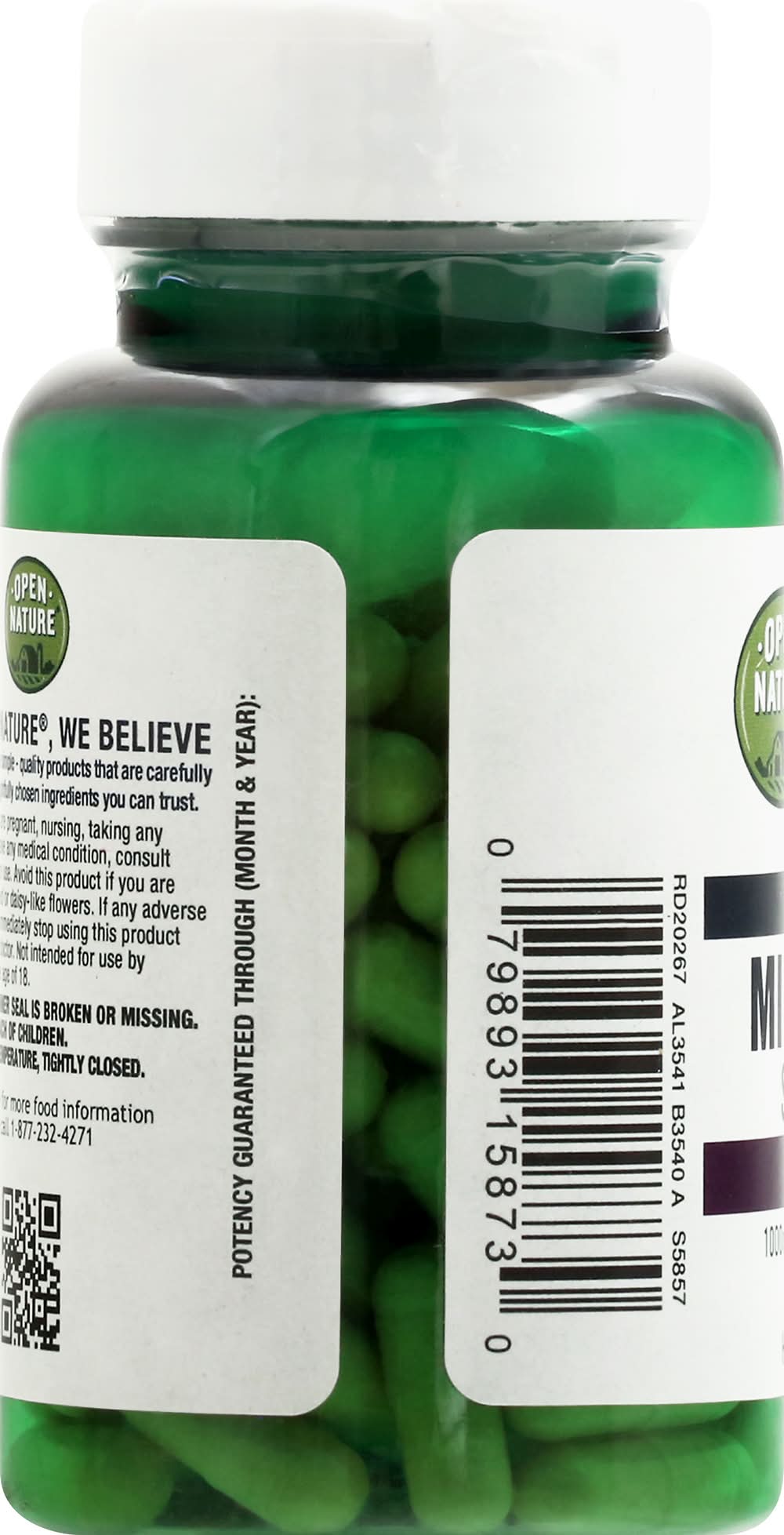 Safeway - Open Nature Milk Thistle Seed Extract Herbal Capsules (4.3 oz) - Delivery in Under an Hour