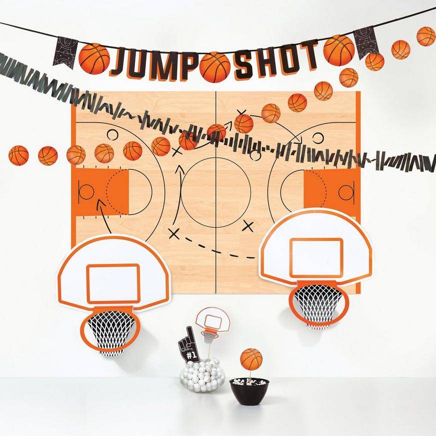 Alley Oop Basketball Buffet Decorating Kit, 12pc