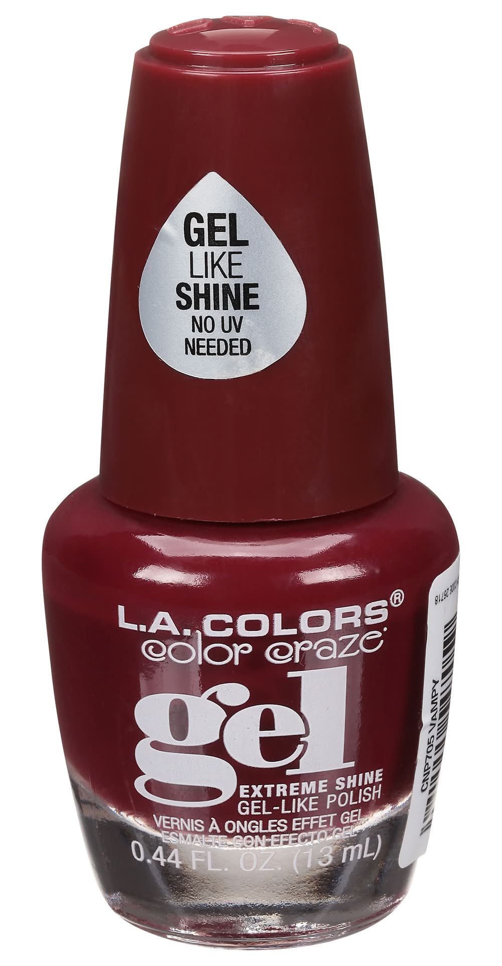 L.A. Colors Gel Shine Nail Polish Vampy (0.4 oz)