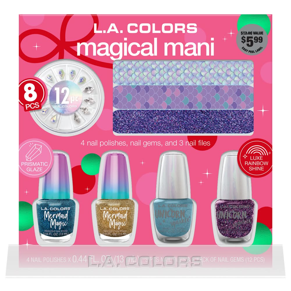 L.A. Colors D.I.Y. Magical Mani 8-Piece Gift Set