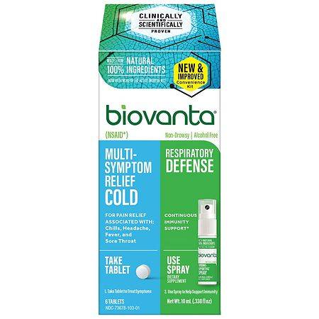 BioVanta Multi-Symptom Relief Tablets and Throat Spray - 1.0 set