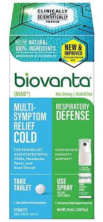 BioVanta Multi-Symptom Relief Tablets and Throat Spray (10 ml, 7 ct)
