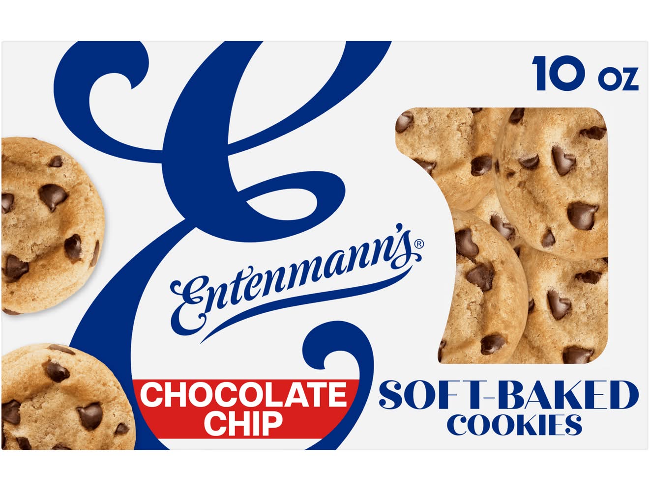 Entenmann's Soft-Baked Cookies, Chocolate Chip (10 oz)