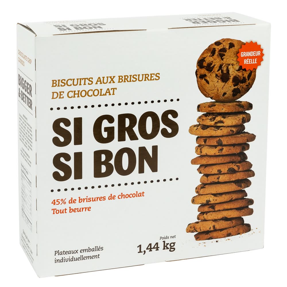 Si Gros Si Bon - Biscuits Aux Brisures De Chocolat, 1,44 Kg / Bigger And Better Chocolate Chip Cookies, 1.44 Kg