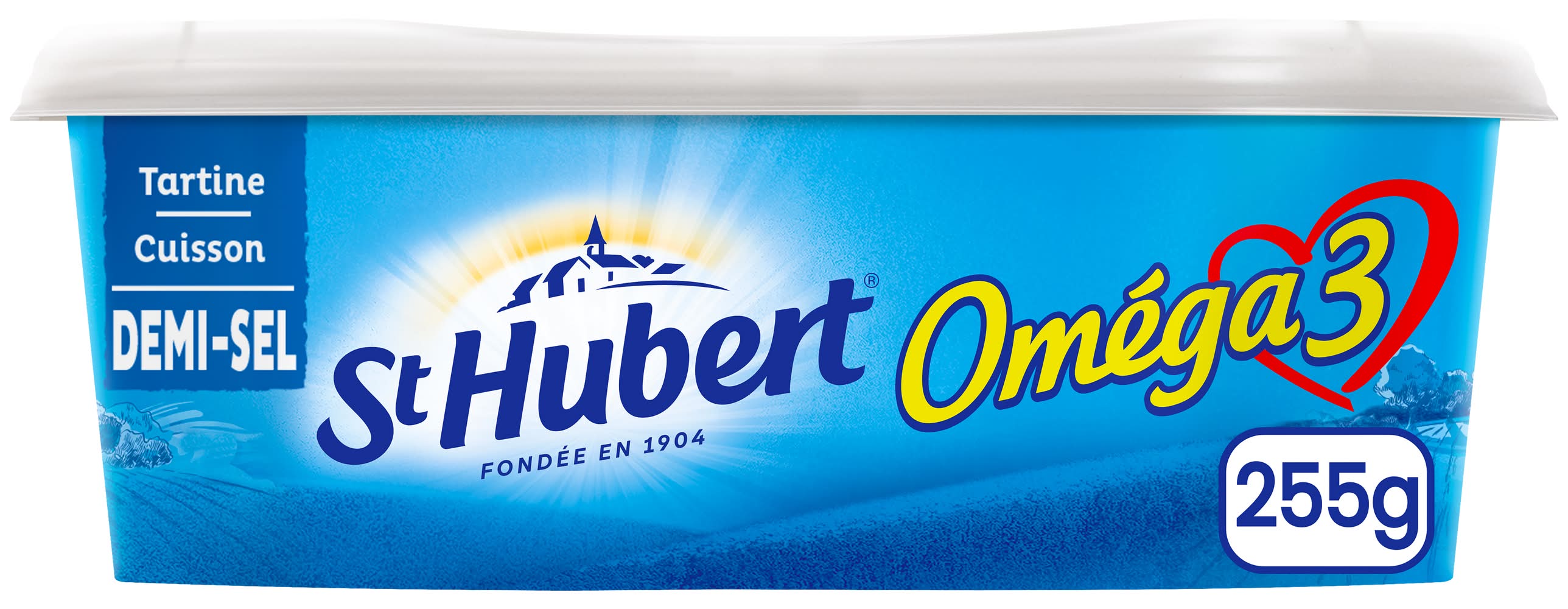 St Hubert - Margarine demi-sel riche en oméga 3 (255g)
