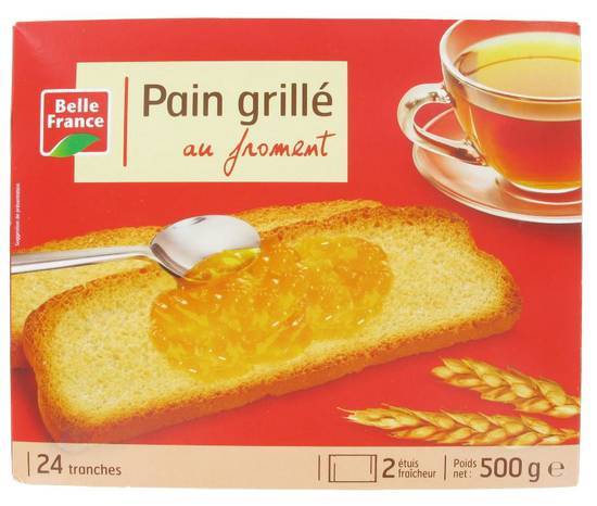 Pain grillé au froment - belle france - 500g