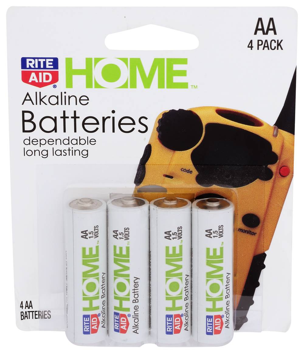 Rite Aid Home Aa Alkaline Batteries (4 ct)