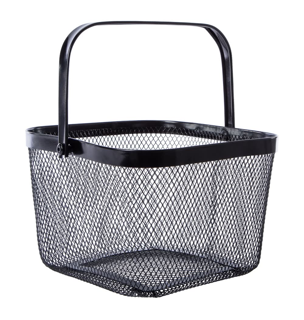 Mesh Handle Basket Black