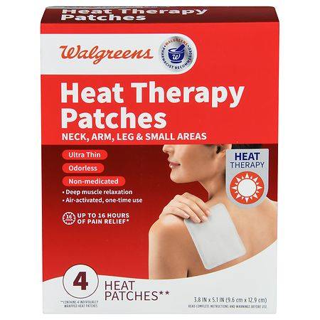 Walgreens Heat Therapy Patches For Neck Arm Leg & Small Areas (4 ct)