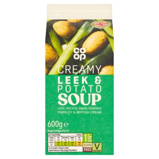 Co-op Creamy Leek & Potato Soup 600g