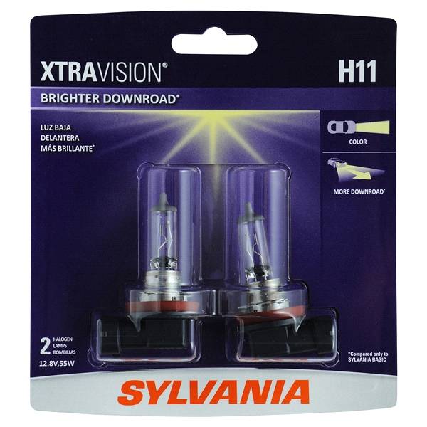 SYLVANIA H11 XtraVision Headlight, 2 Pack