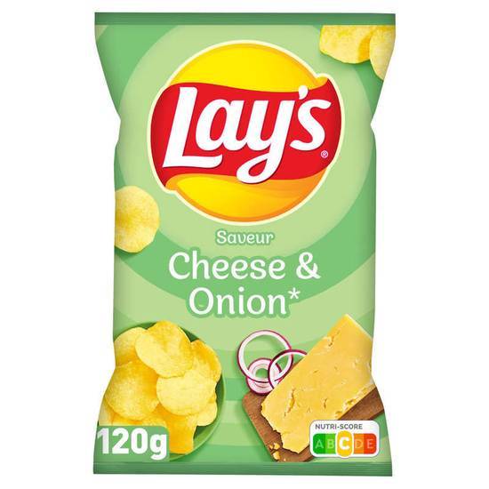Lay's chips saveur fromage et oignon 120 g