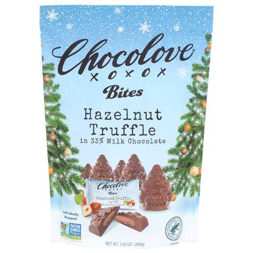 Chocolove Hazelnut Truffle Bites In 33% Milk Chocolate