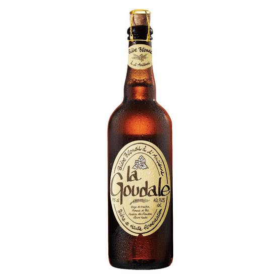 Bière blonde à l'ancienne LA GOUDALE - la bouteille de 75cL