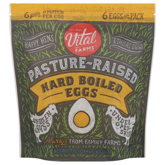 Vital Farms Pasture Raised Hard Boiled Eggs