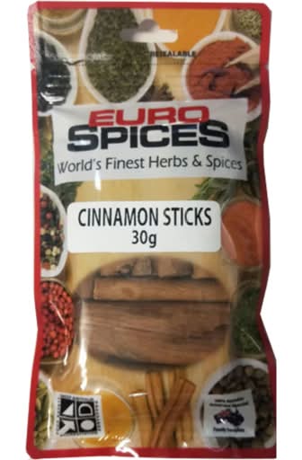 Euro Spices Cinnamon Sticks (30g)