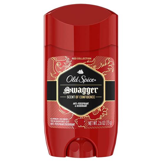 Old Spice Antiperspirant And Deodorant For Men, Red Zone Collection, Swagger Invisible Solid, Lime & Cedarwood Scent 2.6 Oz