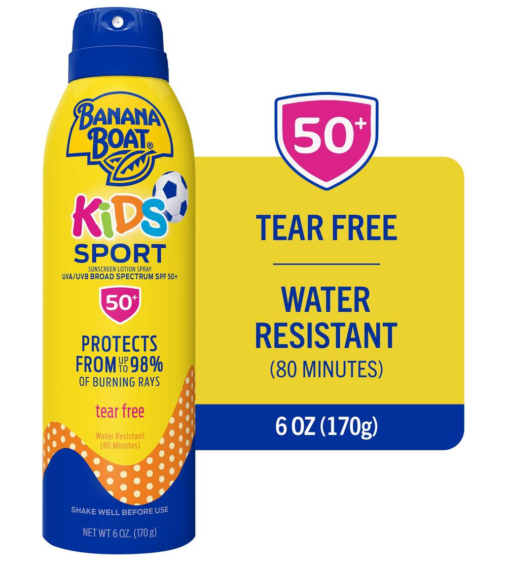 Banana Boat Kids Sport Sunscreen Spf 50+ Spray (6 oz)