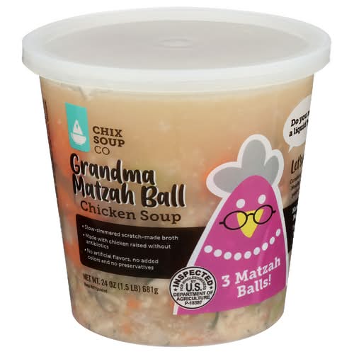 Chix Soup Co Grandma Matzah Ball Chicken Soup