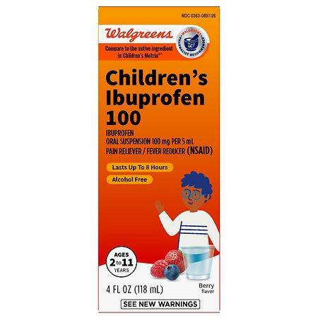 Walgreens Children's Ibuprofen Oral Suspension Berry - 4.0 oz